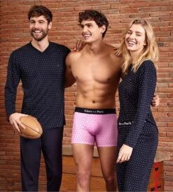 Eden Park Pyjama En Coton Pour Homme Marine -Lingerie Sipp Boutique pyj v ml nb039 marine bleu 5