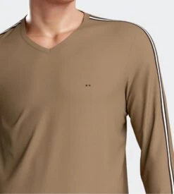 Eden Park Pyjama Homme Resserré Noisette 3 Eden Park Pyjama Homme Resserré Noisette -Lingerie Sipp Boutique pyj v ml ressere bn012 noisette 3