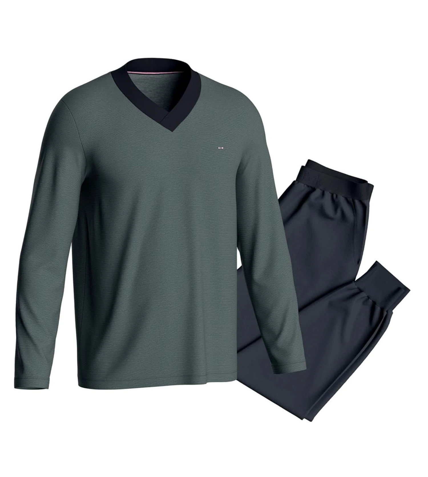 Pyjama thermo resserré manches longues Verdon Eden Park Pyjama Thermo Resserré Manches Longues Verdon -Lingerie Sipp Boutique pyj v ml ressere thermo gn003 verdon 1