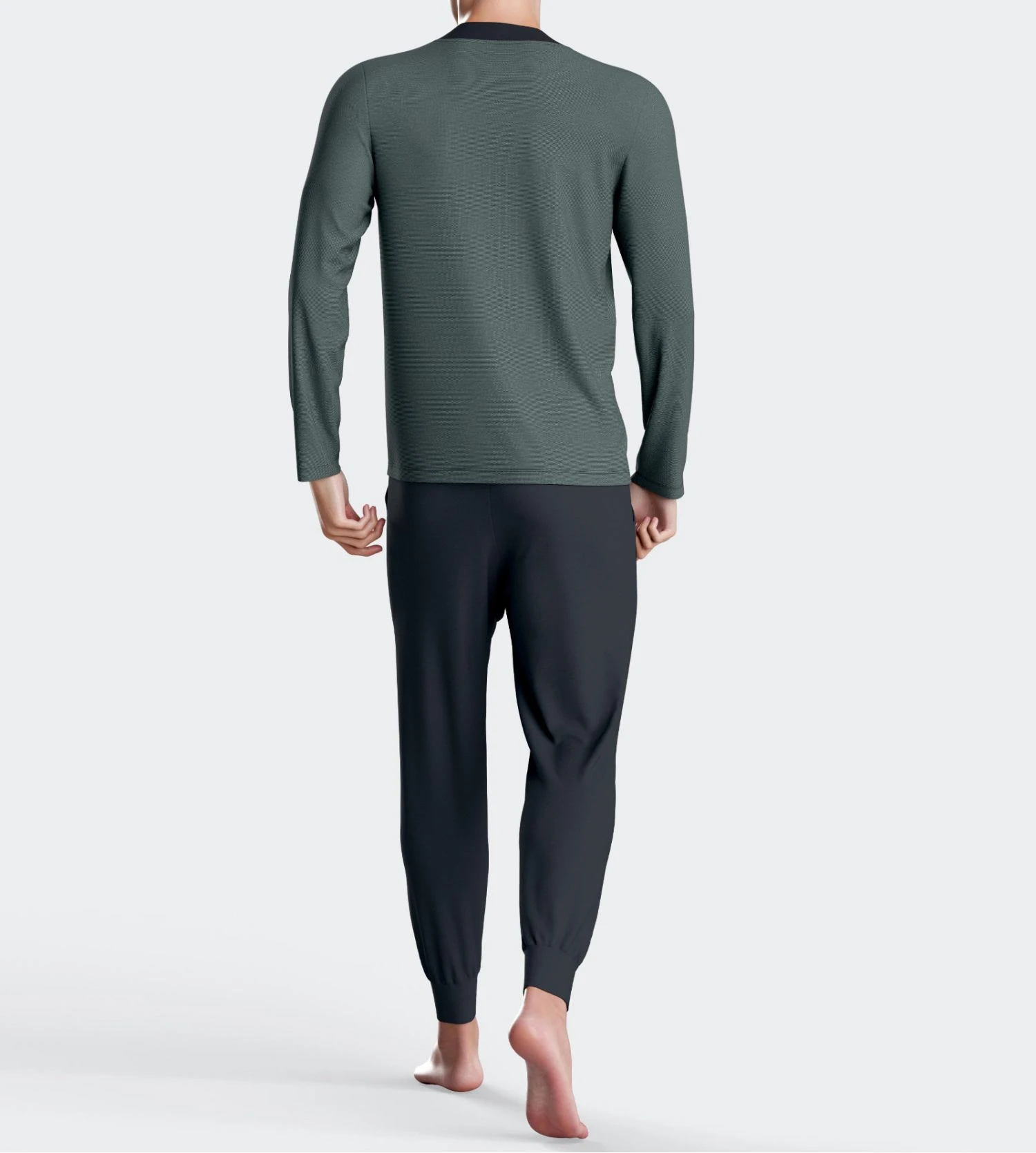 Pyjama thermo resserré manches longues Verdon Eden Park Pyjama Thermo Resserré Manches Longues Verdon -Lingerie Sipp Boutique pyj v ml ressere thermo gn003 verdon 4