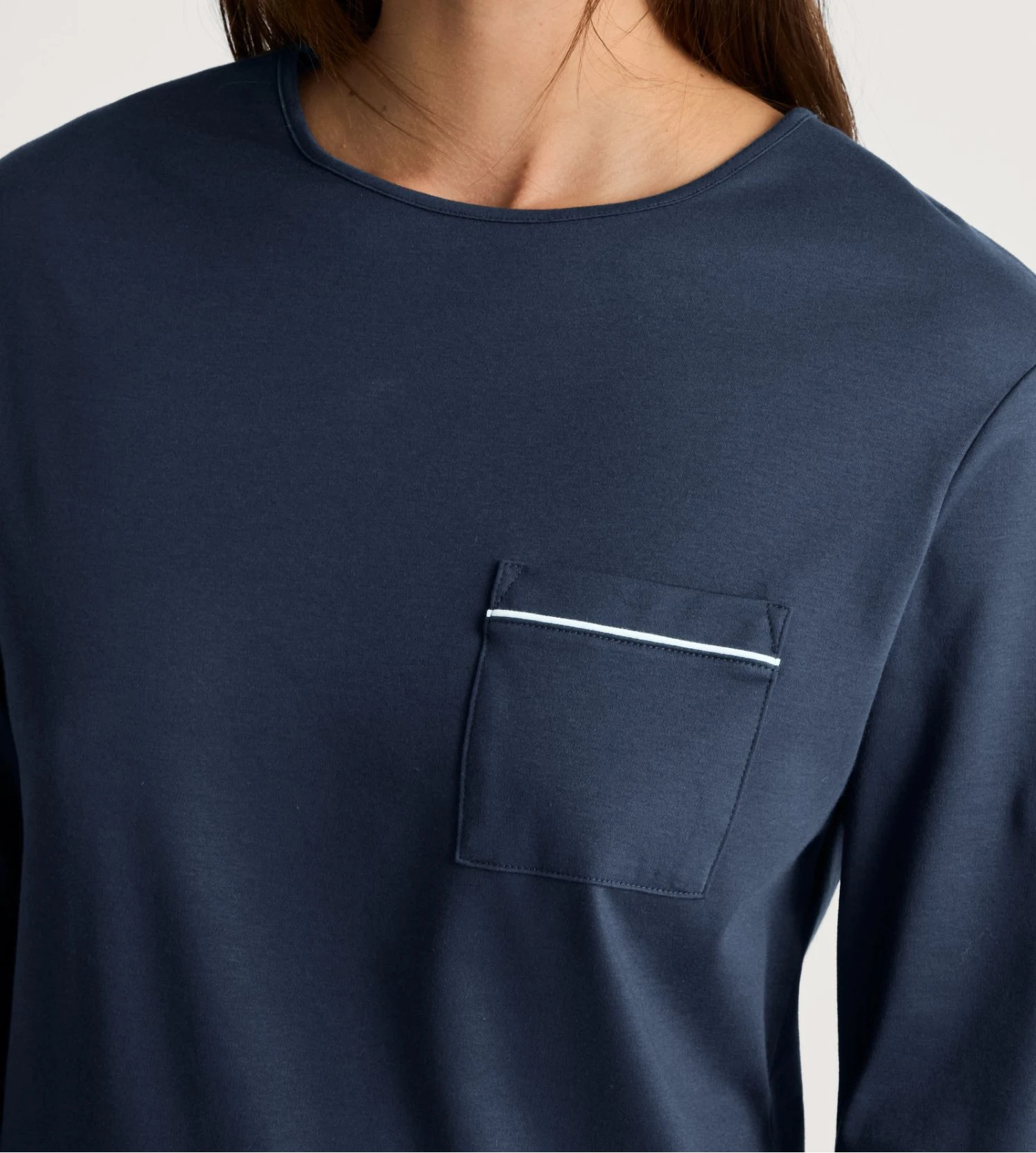 Pyjama bords élastiques bleu imprimé étoiles Sweet Dreams Peacot Blue Calida Pyjama Bords élastiques Bleu Imprimé étoiles Sweet Dreams Peacot Blue -Lingerie Sipp Boutique pyjama bords resseres bleu coton peacoat blue 2