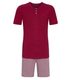 Pyjama Col Tunisien Pour Homme BERRY -Lingerie Sipp Boutique pyjama col tunisien pour homme 343 berry 1