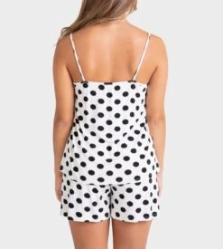 Pyjama Court Bretelles Fines Ecru -Lingerie Sipp Boutique pyjama court bretelles fines 101 ecru 3