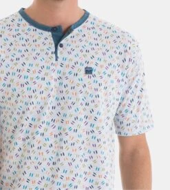 Pyjama Court Homme Gris Chiné/Bleu 2 Pyjama Court Homme Gris Chiné/Bleu -Lingerie Sipp Boutique pyjama court homme gris 2