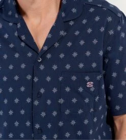 Hom Pyjama Court Indio Imprimé Bleu Marine -Lingerie Sipp Boutique pyjama court homme indio imprime bleu marine 5
