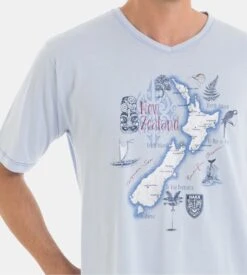 Pyjama Court Homme Bleu Clair/Gris -Lingerie Sipp Boutique pyjama homme court bleu gris 2