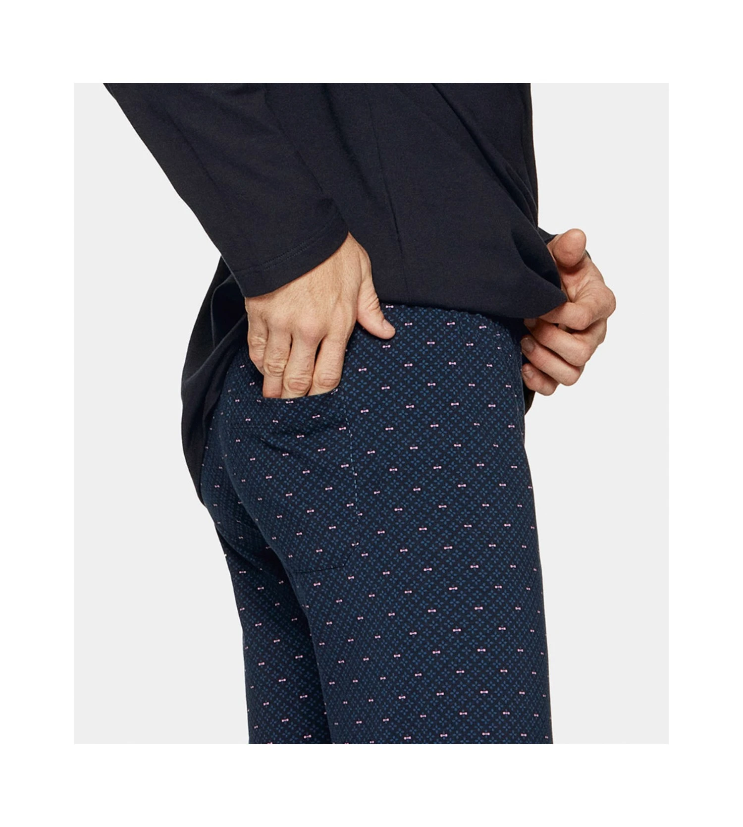 Pyjama homme en coton imprimé Orage Eden Park Pyjama Homme En Coton Imprimé Orage -Lingerie Sipp Boutique pyjama homme en coton imprime blo10 orage 4