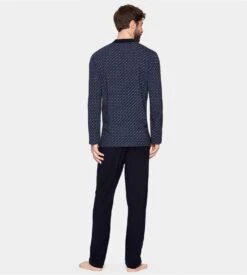 Pyjama à Motif Pour Homme Marine EDEN PARK -Lingerie Sipp Boutique pyjama homme interlock nb039 marine eden park 4