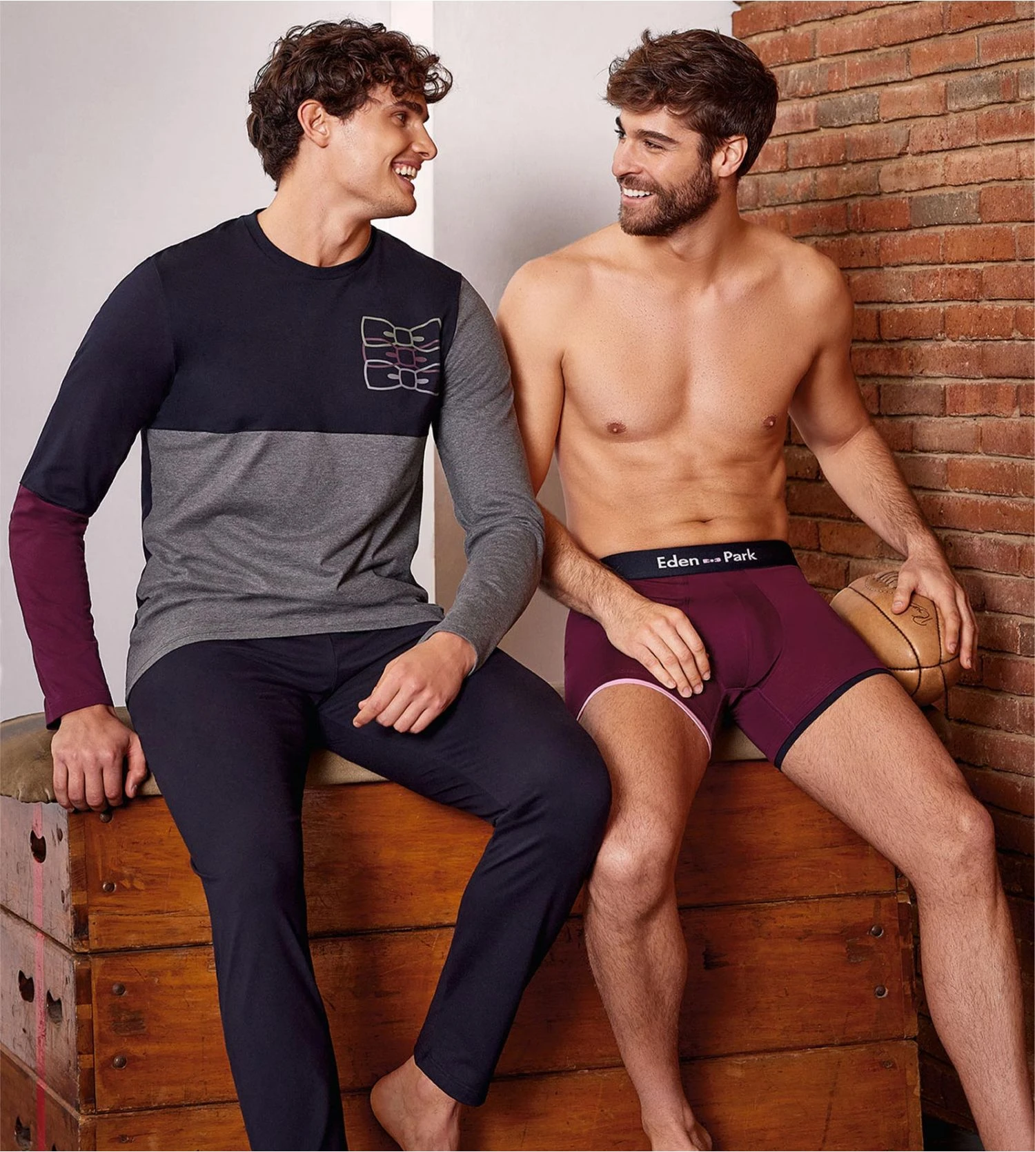 Pyjama long pour homme Gris Chiné EDEN PARK Pyjama Long Pour Homme Gris Chiné EDEN PARK -Lingerie Sipp Boutique pyjama homme mx927 gris chine eden park 4