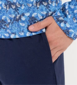 Hom Pyjama Long Vibe Imprimé Bleu -Lingerie Sipp Boutique pyjama long homme vibe imprime bleu 2