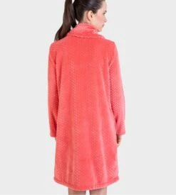 Robe De Chambre Boutonnée Velours Orange 2 Robe De Chambre Boutonnée Velours Orange -Lingerie Sipp Boutique rdc bout velours orange 2