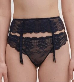 Simone Perele Porte-jarretelles En Dentelle Rêve Bleu Cosmique -Lingerie Sipp Boutique reve porte jarretelles bleu cosmique bleu 2