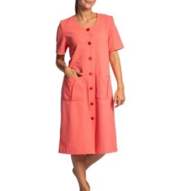 Robe De Chambre Nid D'abeille Corail 2 Robe De Chambre Nid D'abeille Corail -Lingerie Sipp Boutique robe de chambre nid d abeille 26 corail 1