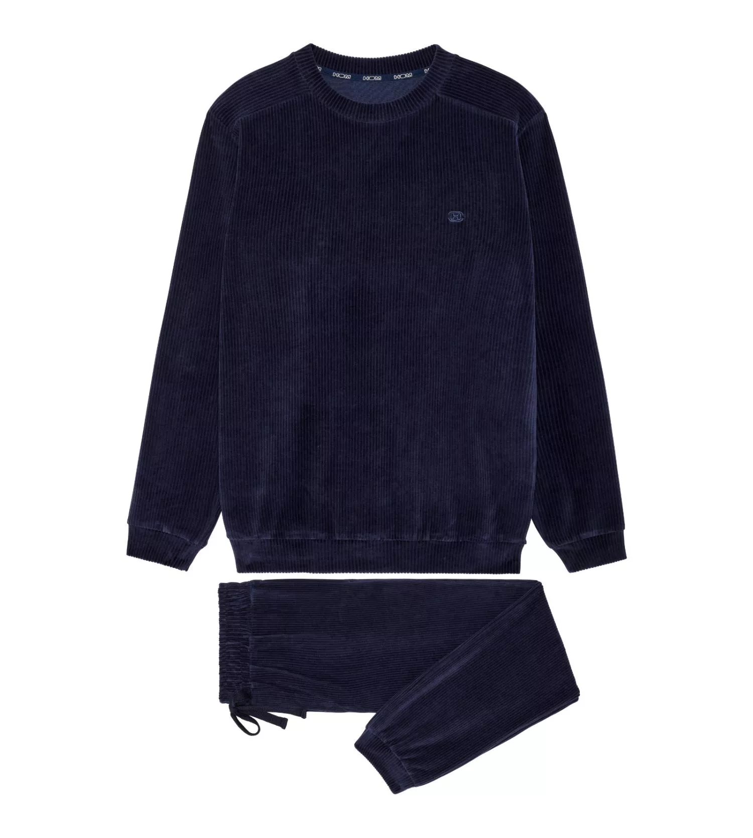 Pyjama en velours côtelé homme bleu marine Ronnie Pyjama En Velours Côtelé Homme Bleu Marine Ronnie -Lingerie Sipp Boutique ronnie pyjama velours bleu marine homme