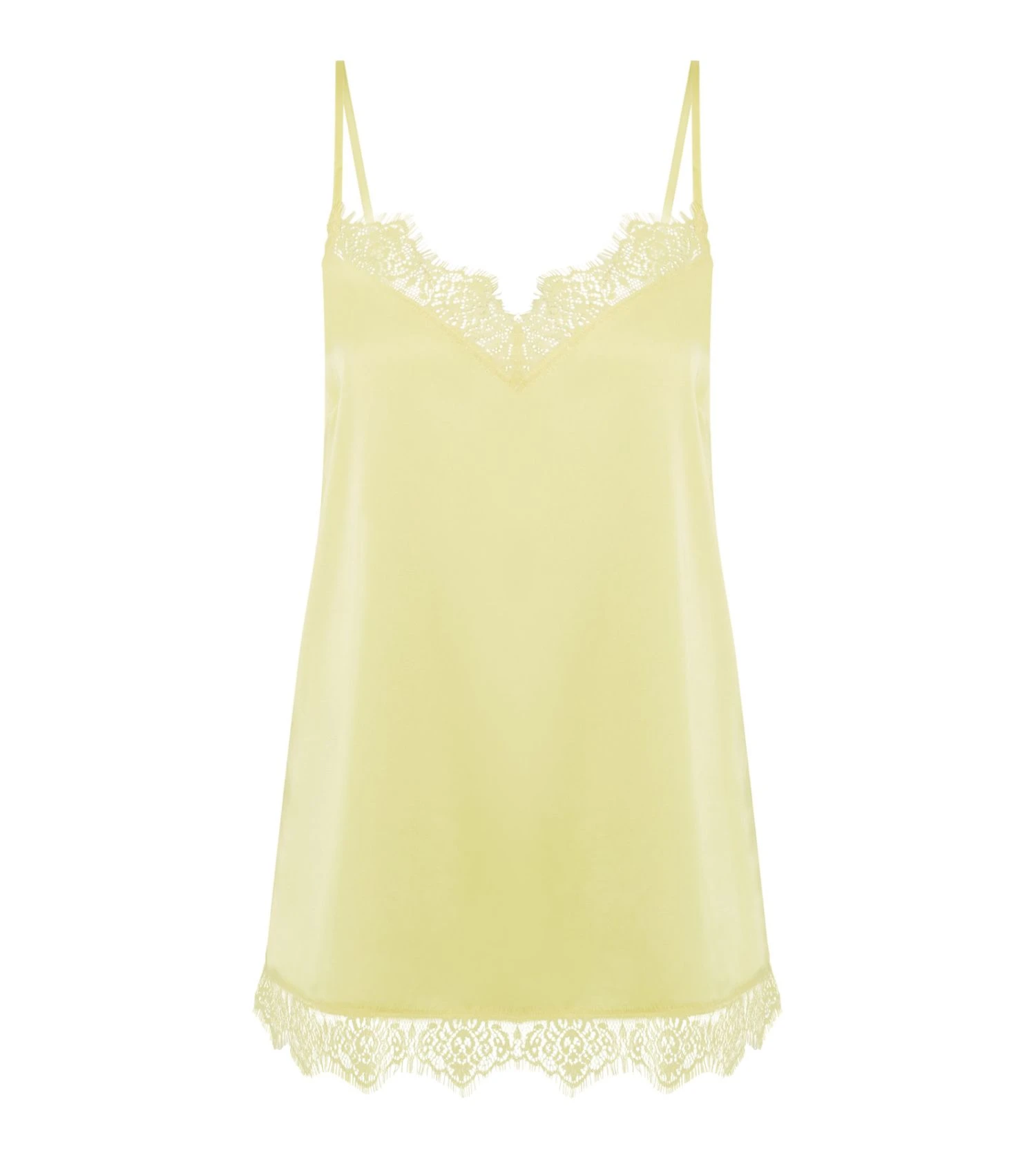 Top de nuit Satin Secrets Jaune d'Été Simone Perele Top De Nuit Satin Secrets Jaune D'Été -Lingerie Sipp Boutique satin secrets top de nuit 206 jaune d ete 1