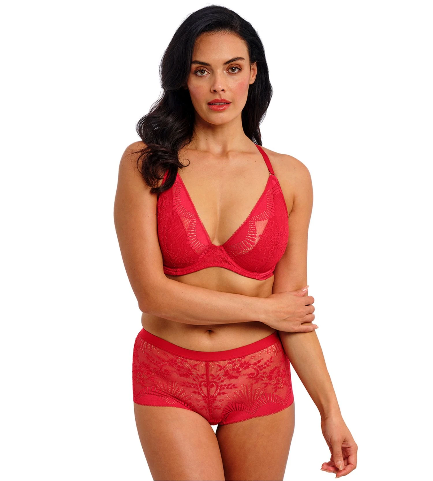 Soutien gorge plongeant avec armatures rouge en dentelle Sensu Lace Salsa Wacoal Soutien Gorge Plongeant Avec Armatures Rouge En Dentelle Sensu Lace Salsa -Lingerie Sipp Boutique sensu lace soutien gorge armatures rouge salsa 5