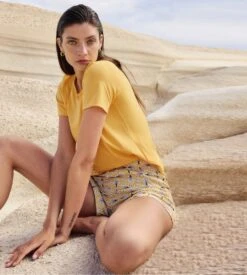 Calida Short D'intérieur Jaune Favourites Sun Ray Flower Yellow 3 Calida Short D'intérieur Jaune Favourites Sun Ray Flower Yellow -Lingerie Sipp Boutique short d imp 024 ray flower yellow 3