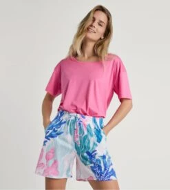 Calida Short D'intérieur Favourites Coast Rose 5 Calida Short D'intérieur Favourites Coast Rose -Lingerie Sipp Boutique short femme favourites coast rose 5