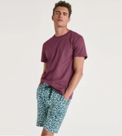 Calida Short RMX Sleep Holiday Imprimé Sardine Philo Green -Lingerie Sipp Boutique short h bermuda 655 philo green 4