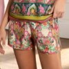 Short En Soie Imprimé Floral Libertine En Fleurs Libre Eclosion