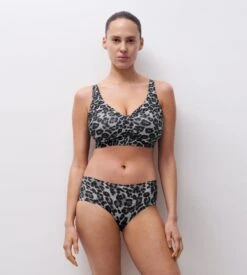 Chantelle Shorty Softstretch Leopard Gris 4 Chantelle Shorty Softstretch Leopard Gris -Lingerie Sipp Boutique shorty leopoard gris femme softstretch 3