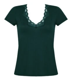 T Shirt Manches Courtes Simply Perfect Vert Anglais