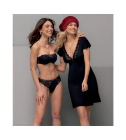 Slip Charme Stricto Sensuelle 0005 Noir -Lingerie Sipp Boutique slip charme stricto sensuelle 0005 noir 3