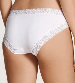 Calida Slip Dentelle Natural Comfort BLANC -Lingerie Sipp Boutique slip dentelle natural comfort blanc 01 2