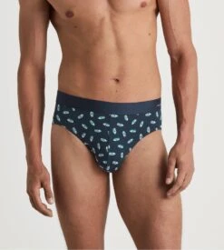 Calida Slip Homme Cotton Code Design Pond Green