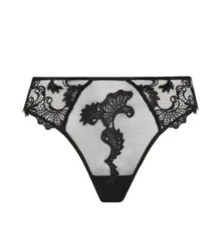 Slip Séduction Dressing Floral NOIR