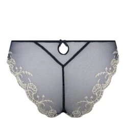 Slip Séduction Splendeur Soie MARINE OR 4 Slip Séduction Splendeur Soie MARINE OR -Lingerie Sipp Boutique slip seduction splendeur soie marine or 4