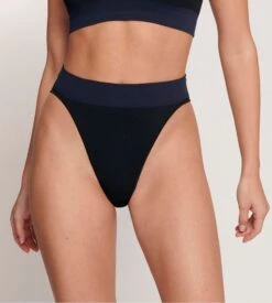 Slip échancré Sloggi EVER INFUSED Aloe Vera Bleu Noir