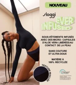 Slip échancré Sloggi EVER INFUSED Aloe Vera Bleu Noir 5 Slip échancré Sloggi EVER INFUSED Aloe Vera Bleu Noir -Lingerie Sipp Boutique sloggi ever infused aloe high leg 04 noir noir 5