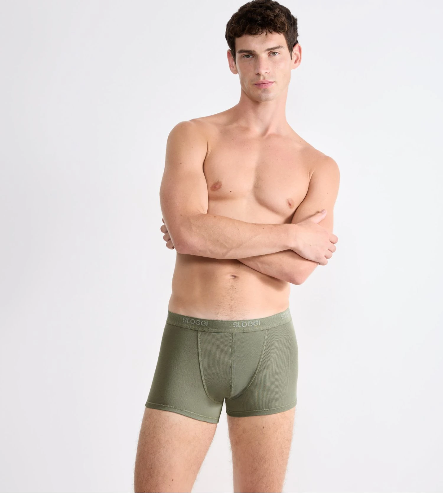 Slip Sloggi Men Basic Short Vert Slip Sloggi Men Basic Short Vert -Lingerie Sipp Boutique sloggi fm short 00iq moss green old 4