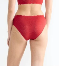 Sloggi Culotte Rouge En Dentelle Extensible Zero Feel Bliss Shangai Red -Lingerie Sipp Boutique sloggi zero feel bliss festive shangai red 2