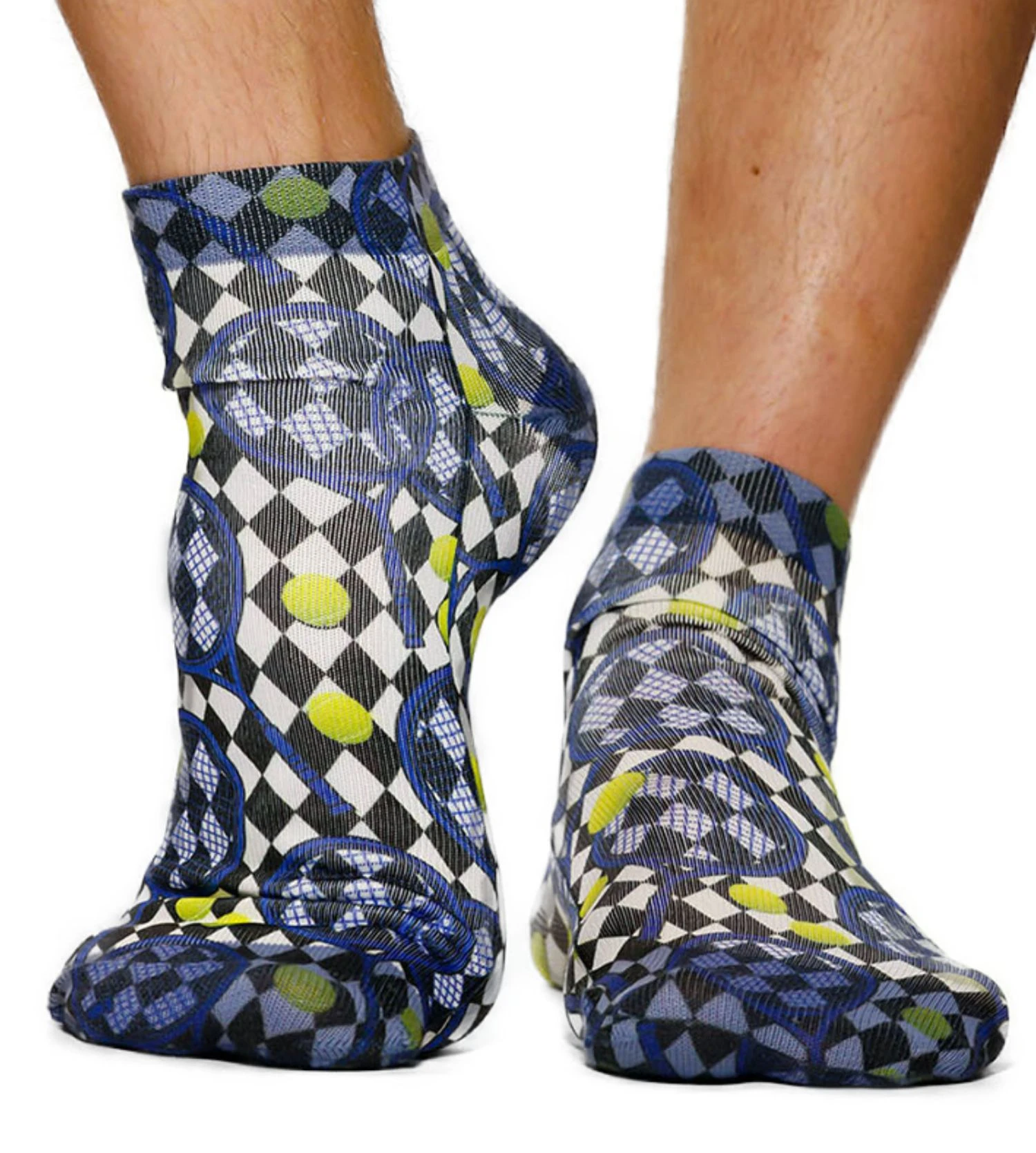 Chaussettes homme Blue Racket Chaussettes Homme Blue Racket -Lingerie Sipp Boutique socquettes sneaker blue racket imprime multicolore 1