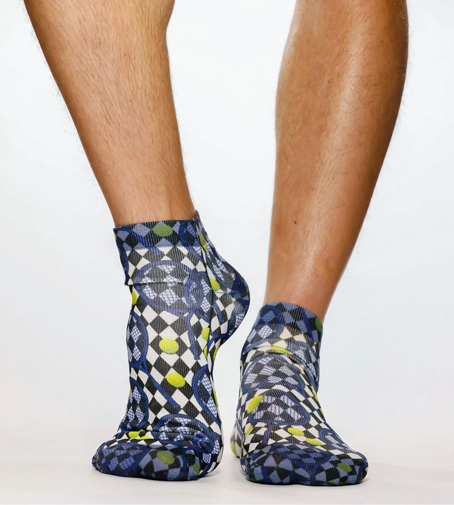 Chaussettes homme Blue Racket Chaussettes Homme Blue Racket -Lingerie Sipp Boutique socquettes sneaker blue racket imprime multicolore