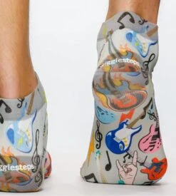 Chaussettes Homme Let's Rock -Lingerie Sipp Boutique socquettes sneaker lets rock imprime multicolore 2