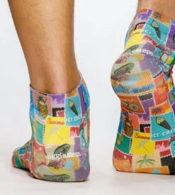 Chaussettes Homme Summer Post -Lingerie Sipp Boutique socquettes sneaker summer post imprime multicolore 2