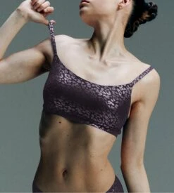 Chantelle Brassière SoftStretch à Bretelles Fines Imprimé Encre Scintillant