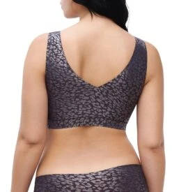 Chantelle Brassière SoftStretch Bretelles Larges Imprimé Encre Scintillant -Lingerie Sipp Boutique softstretch bralette padee bl a60 imp encre scintillant 2