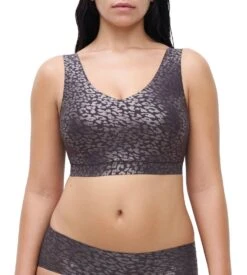 Chantelle Brassière SoftStretch Bretelles Larges Imprimé Encre Scintillant