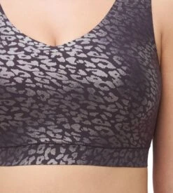 Chantelle Brassière SoftStretch Bretelles Larges Imprimé Encre Scintillant -Lingerie Sipp Boutique softstretch bralette padee bl a60 imp encre scintillant 3