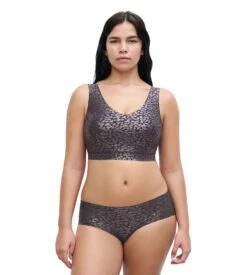 Chantelle Brassière SoftStretch Bretelles Larges Imprimé Encre Scintillant -Lingerie Sipp Boutique softstretch bralette padee bl a60 imp encre scintillant 4