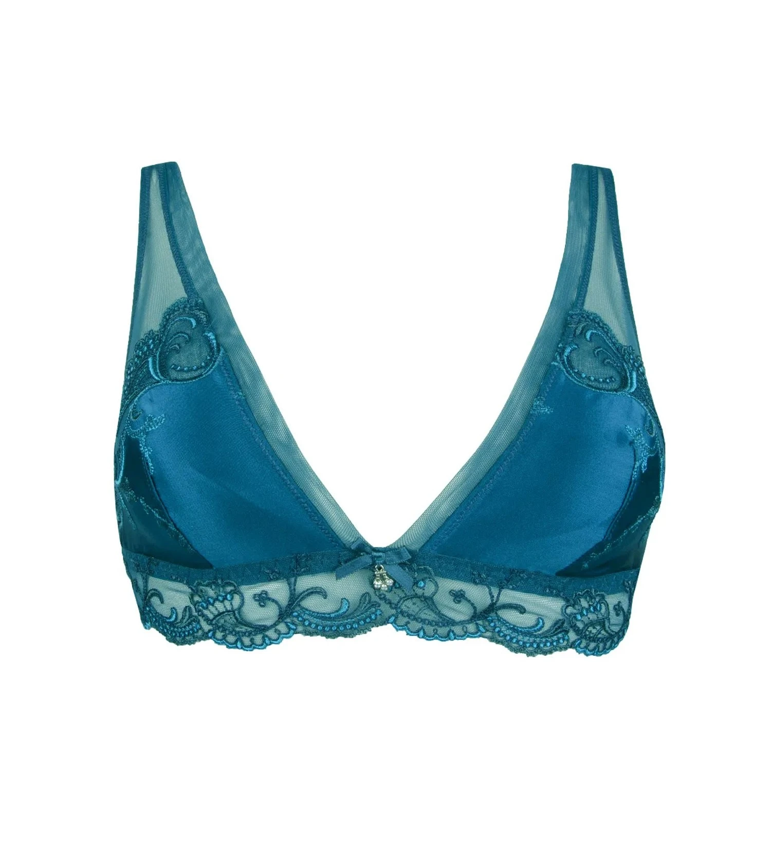 Soutien-gorge triangle sans armatures Splendeur Soie Cyan Soutien-gorge Triangle Sans Armatures Splendeur Soie Cyan -Lingerie Sipp Boutique soutien gorge triangle sans arm 4138 sc splendeur cyan 1