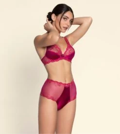 Soutien Gorge Glam Rouge Carmin Splendeur Soie -Lingerie Sipp Boutique splendeur soie soutien gorge glam splendeur carmin 2