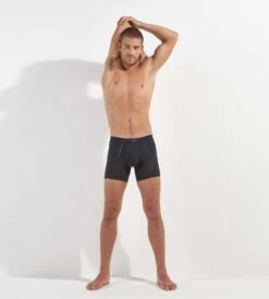 Hom Boxer Sports Lab Noir -Lingerie Sipp Boutique sports lab boxer noir 4