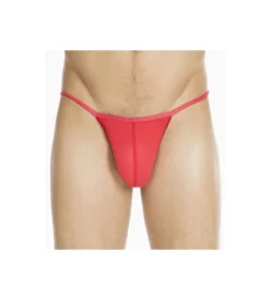 String Plume Pour Homme ROUGE
