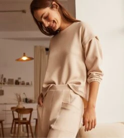 Sweatshirt Col Rond URBAN Sand 2 Sweatshirt Col Rond URBAN Sand -Lingerie Sipp Boutique sweat col rond sand 2