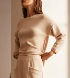 Sweatshirt Col Rond URBAN Sand